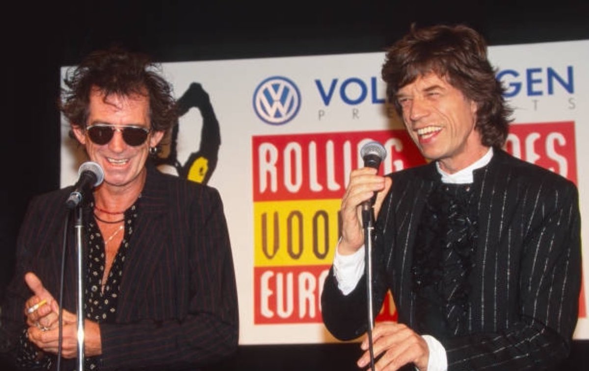 Keith Richards and Mick Jagger 💎🎼💎 #PressConference #1stJune1995 #VoodooLoungeTour #StockholmSweden 📸 Stephane Cardinale