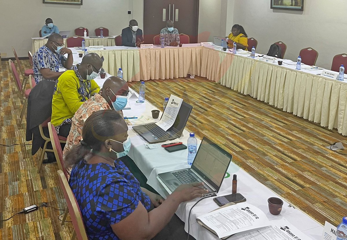 UHCGhana's tweet photo. Photos from the third session of the Universal Health Coverage (UHC) Ghana Training of Trainers held in Accra in September 2021, with key focus on Ghana's budget, including the budget process, understanding fiscal space, Ghana's budget cycle, budget analysis, and budget advocacy. https://t.co/2hMZkVRAxa