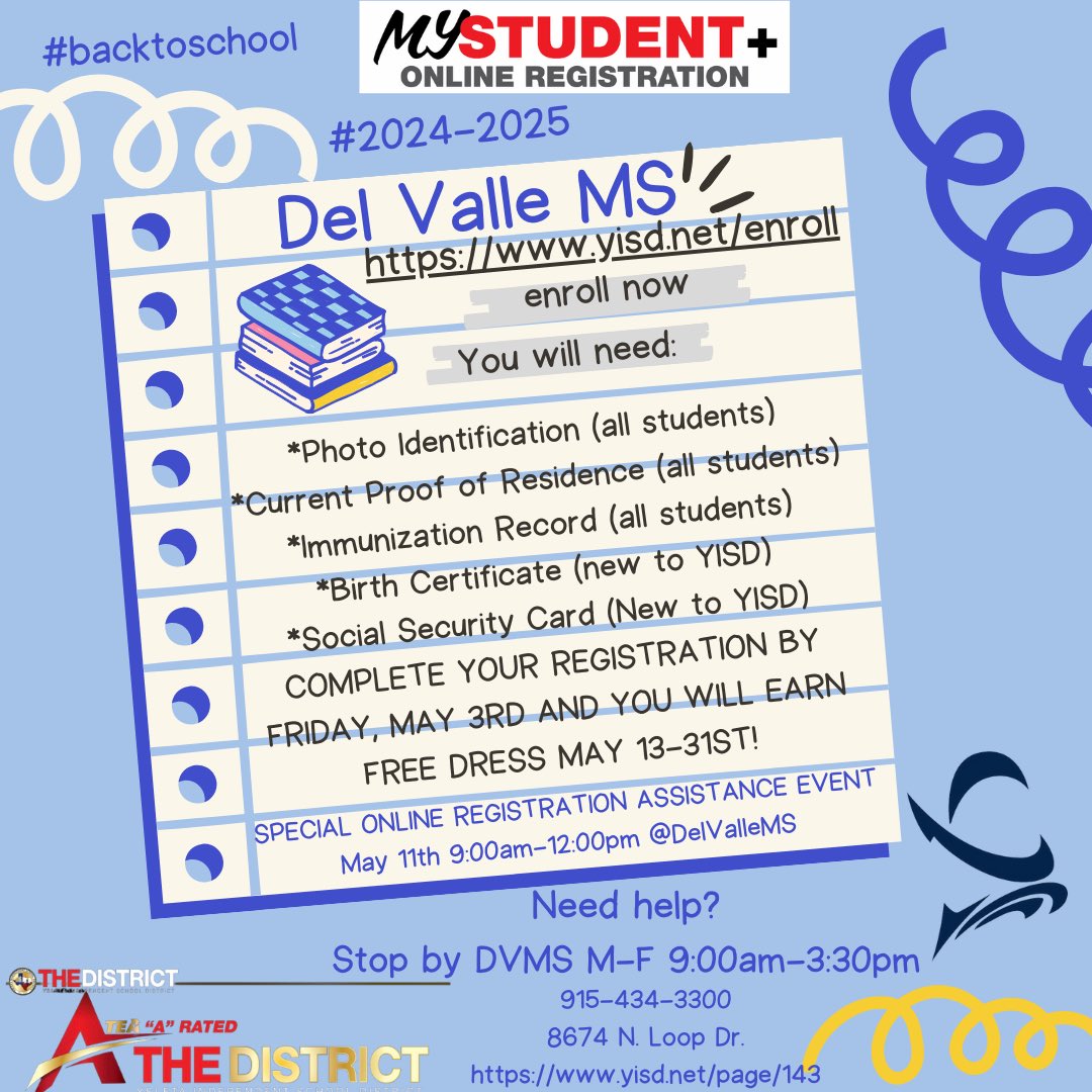 Attention Del Valle Middle School Parents!