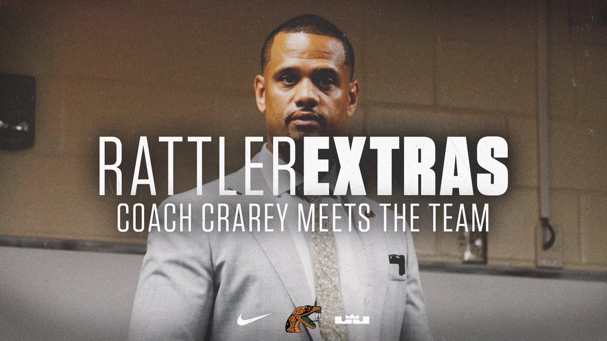 Coach Crarey meets the team for the first team. Watch the video on Rattlers+ 📺 bit.ly/3vUS0JN #FAMU | #FAMUly | #Rattlers | #FangsUp 🐍