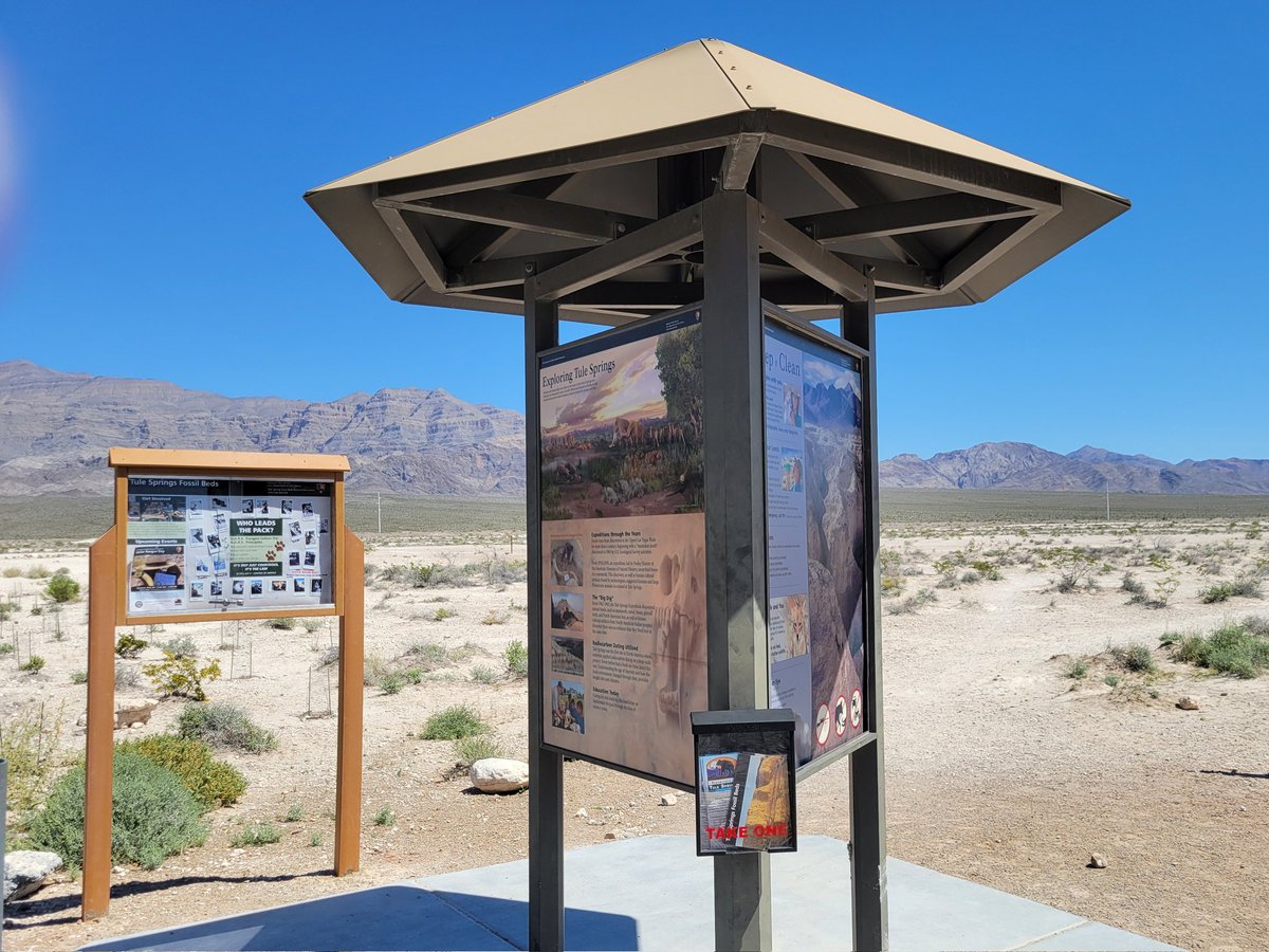 On Tuesday, while #Shemp was at the V-E-T, I revisited #TuleSpringsFossilBeds National Monument where some new signage has been added. #FindYourPark #EncuentraTuParque #EveryKidInAPark #VolunteersInParks #WeAreParks #TravelThursday