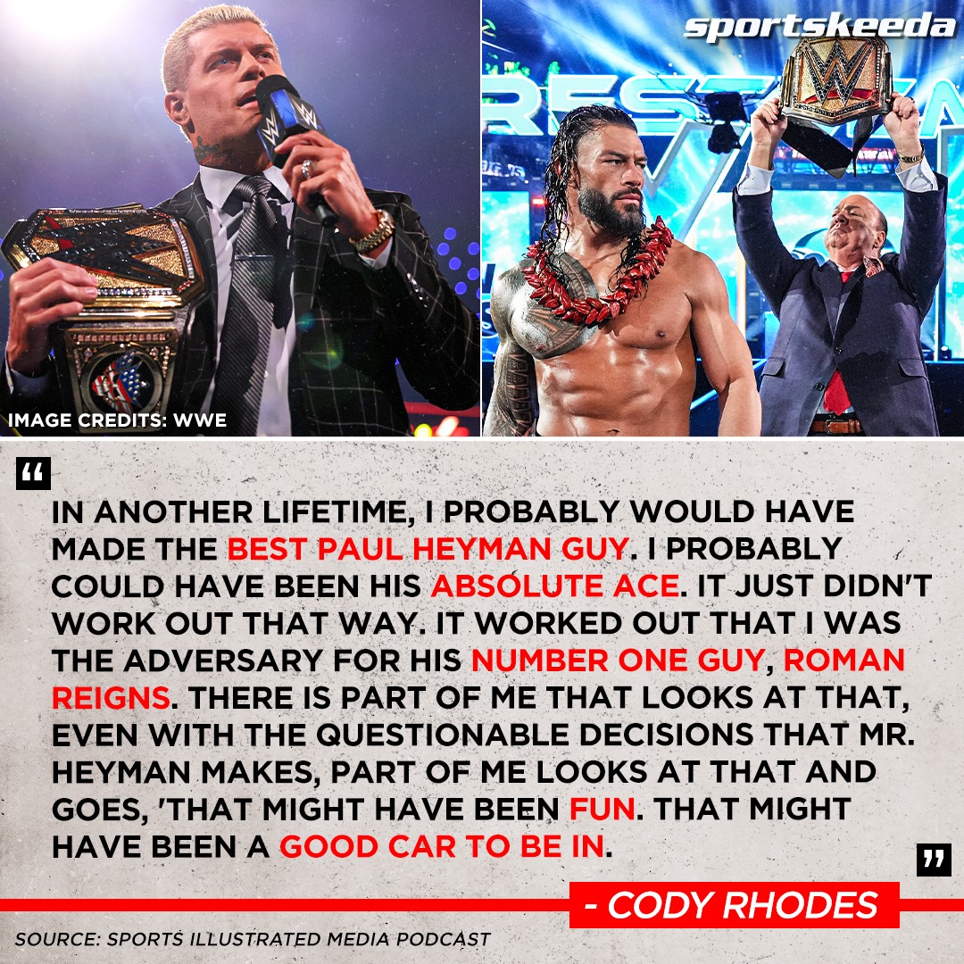 #CodyRhodes talks about being a Paul Heyman guy. 👀 #WWE