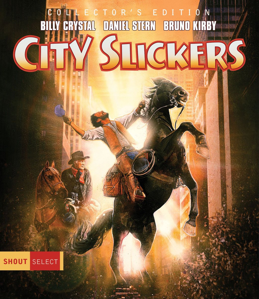 'City Slickers': Collectors Edition Art, 2018.  paulshipperstudio.com/city-slickers #Shout #BillyCrystal #JackPalance #Movie #Art #MoviePosterArtist #Work #ArtByPaulShipper @BillyCrystal