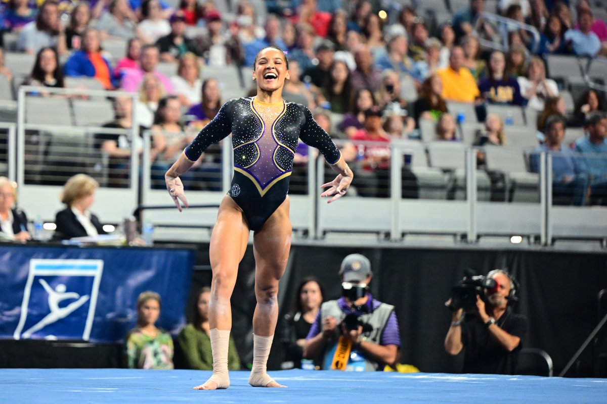 The smile says it all @haleighbryant3 adds a. 9.9375 in the fifth spot!