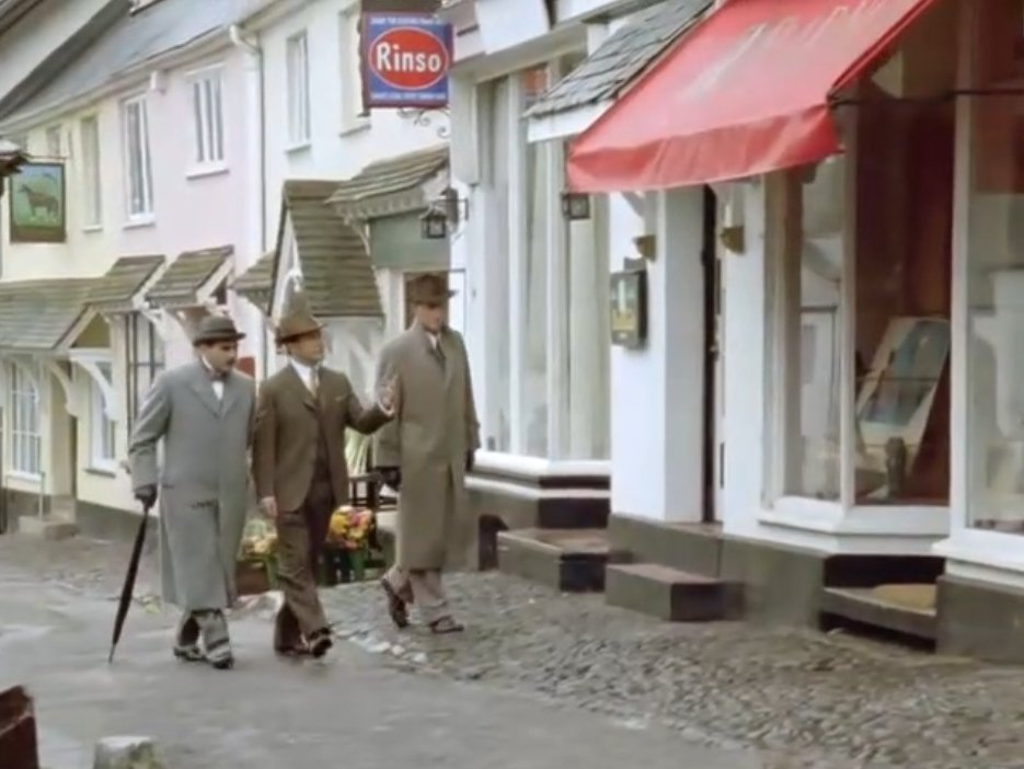 Throwback Thursday to a classic mystery in Dunster Village! 🕵️‍♂️ Remembering the Agatha Christie's Poirot episode 'The Cornish Mystery,' filmed right here in 1990. Let's revisit the intrigue and charm of that unforgettable tale! #ThrowbackThursday #AgathaChristie #Dunster