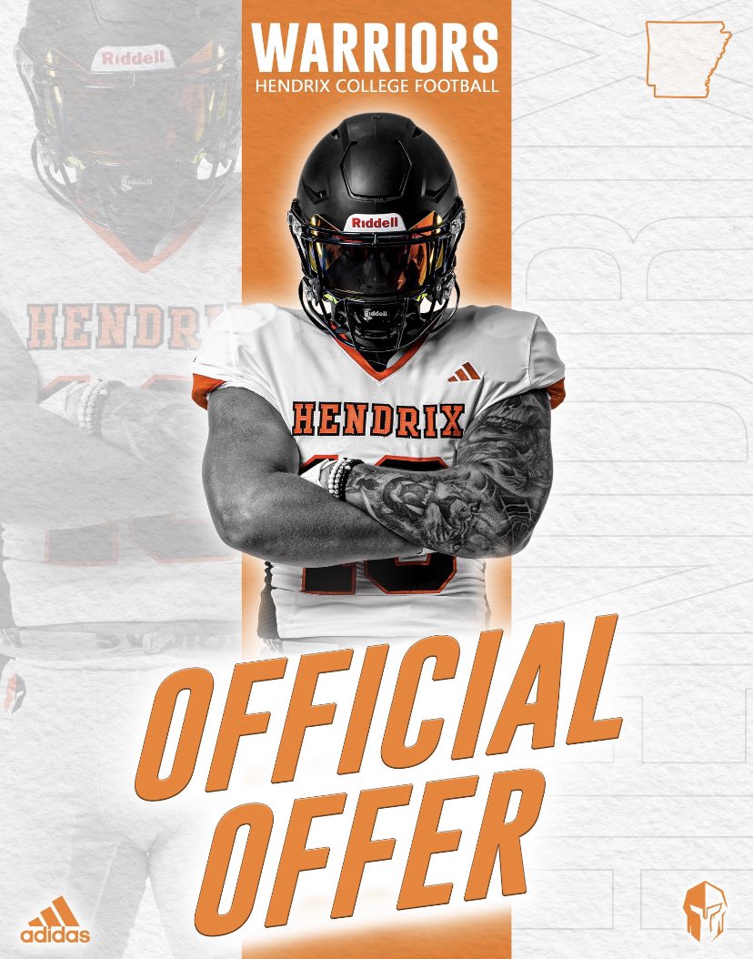 Very grateful to @obrebel2123 for the the offer to play football @HendrixFootball!! @theBAFootball @strength_ba @cpw_BA @BielBryce @JalanSowell @Hunter_DeNote @CSmithScout @Tpalmateer83 @drew_toennies @Radir_Annoor @SWiltfong_ @DRayTravis @DGAFlightSquad