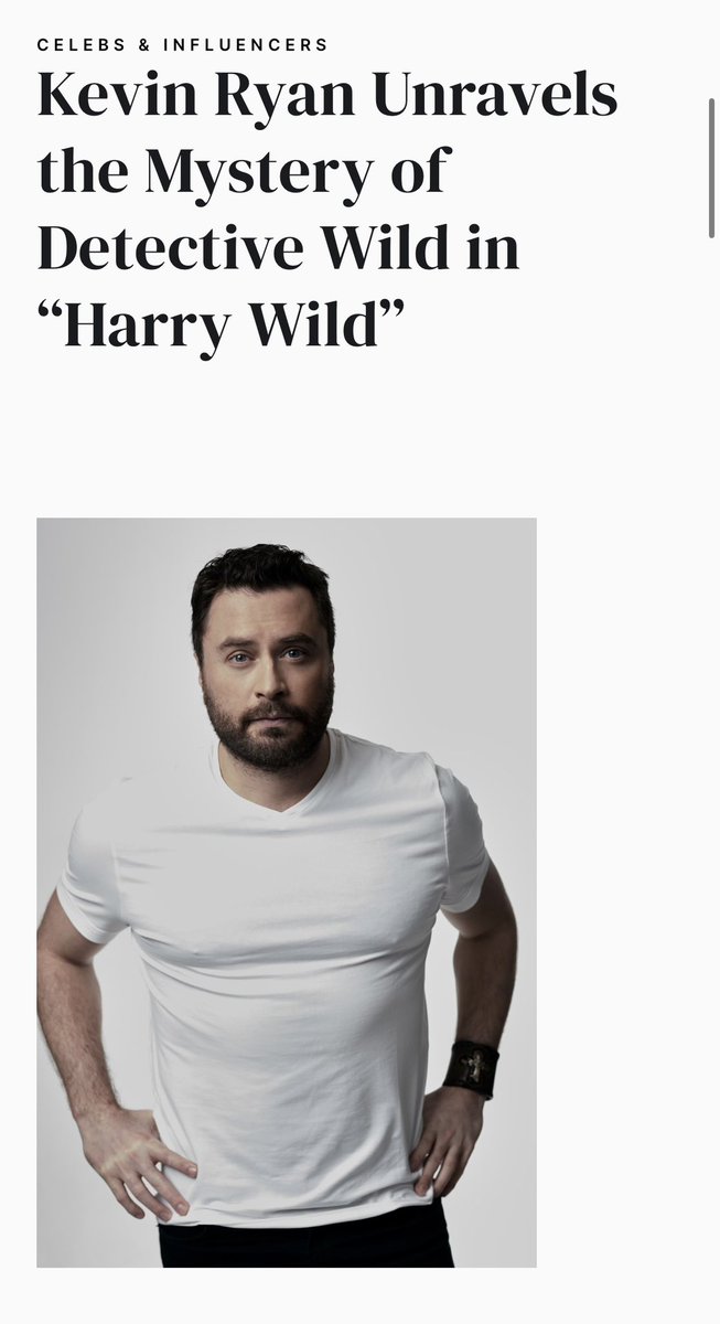 Latest Interview leading up to Season 3 of #HarryWild @AcornTV                   hollywoodruler.com/kevin-ryan-unr…