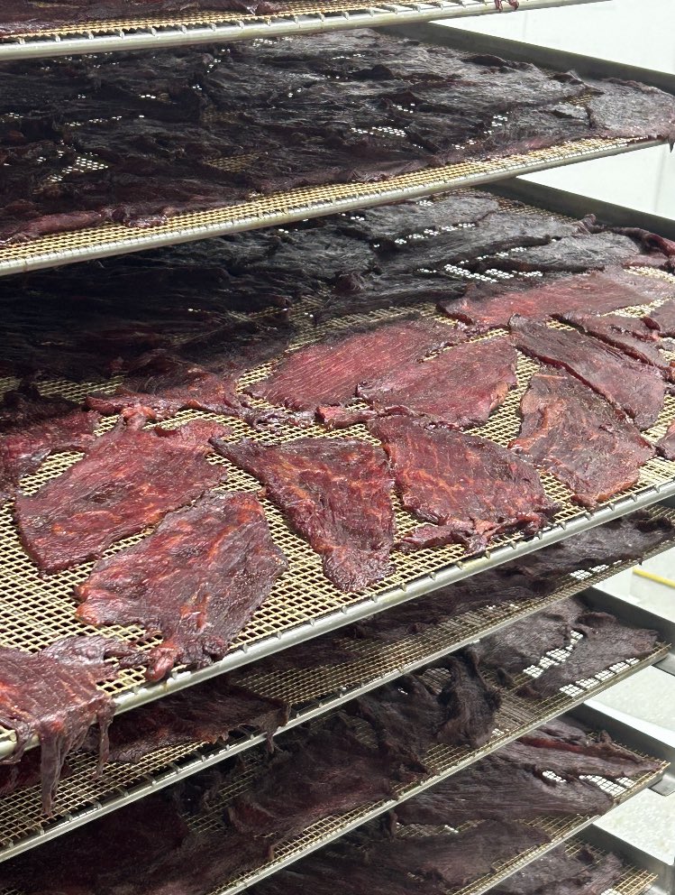 BabcoMeats's tweet photo. Today we fired up the smoker and made the first batch of beef jerky. Hoping to have the store open at some point next week! https://t.co/OcYRQd7FOK