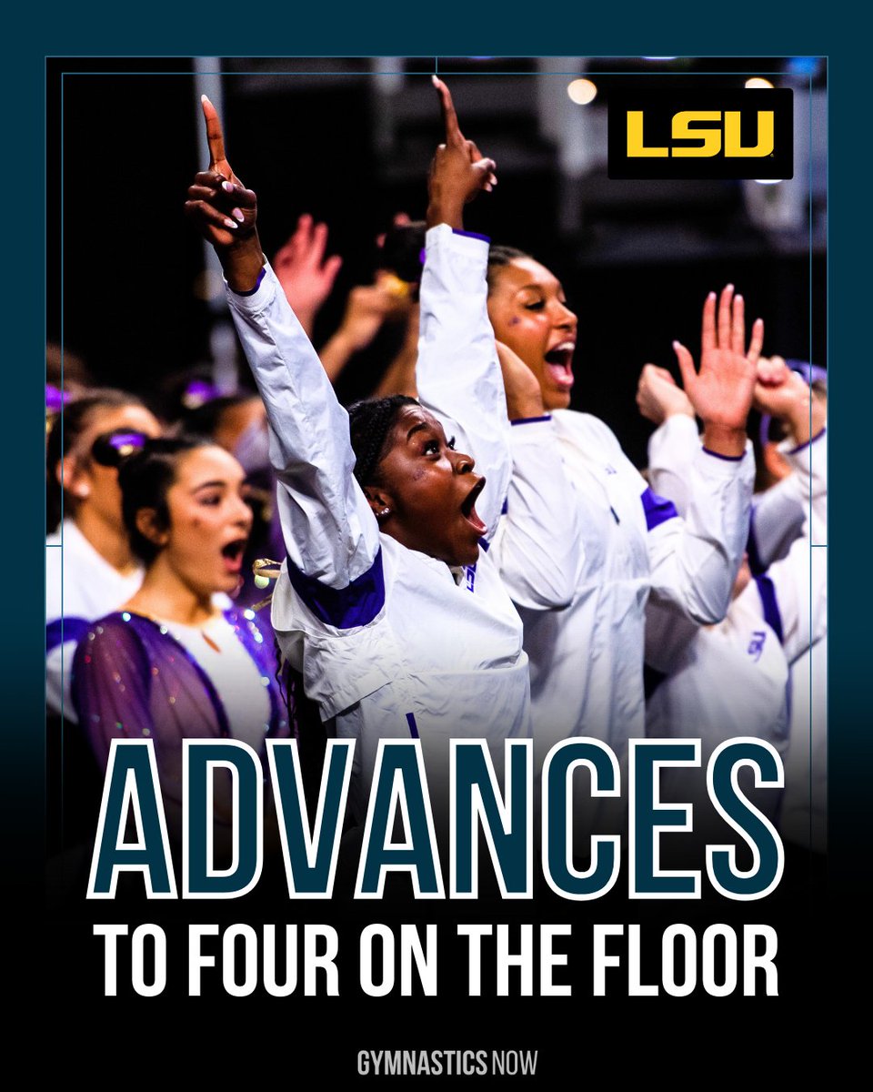 LSU is moving on! The Tigers will battle for the 2024 #NCAAWGym title on Saturday after winning Semifinal 1 with a 198.1125! 🐅 #NCAAGym