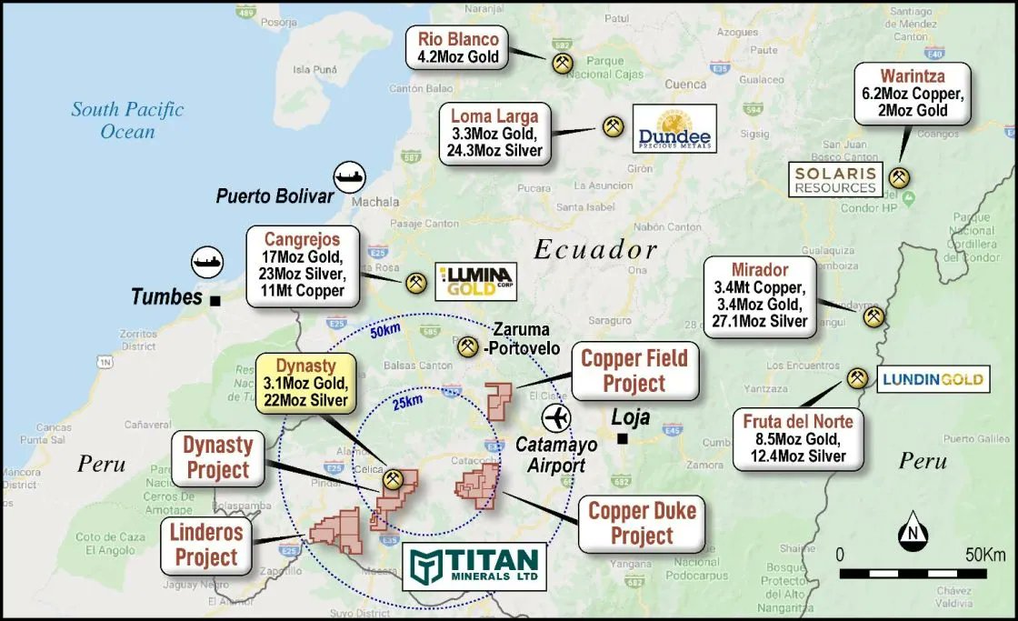 Titan Minerals (#ASX: $TTM) CEO Melanie Leighton - 'The agreement represents a fantastic endorsement of our belief in the Linderos Project’s potential to host a large-scale copper porphyry system.'

mining.com.au/titan-to-join-…

#exploration #drilling #mining #miningnews #investment…