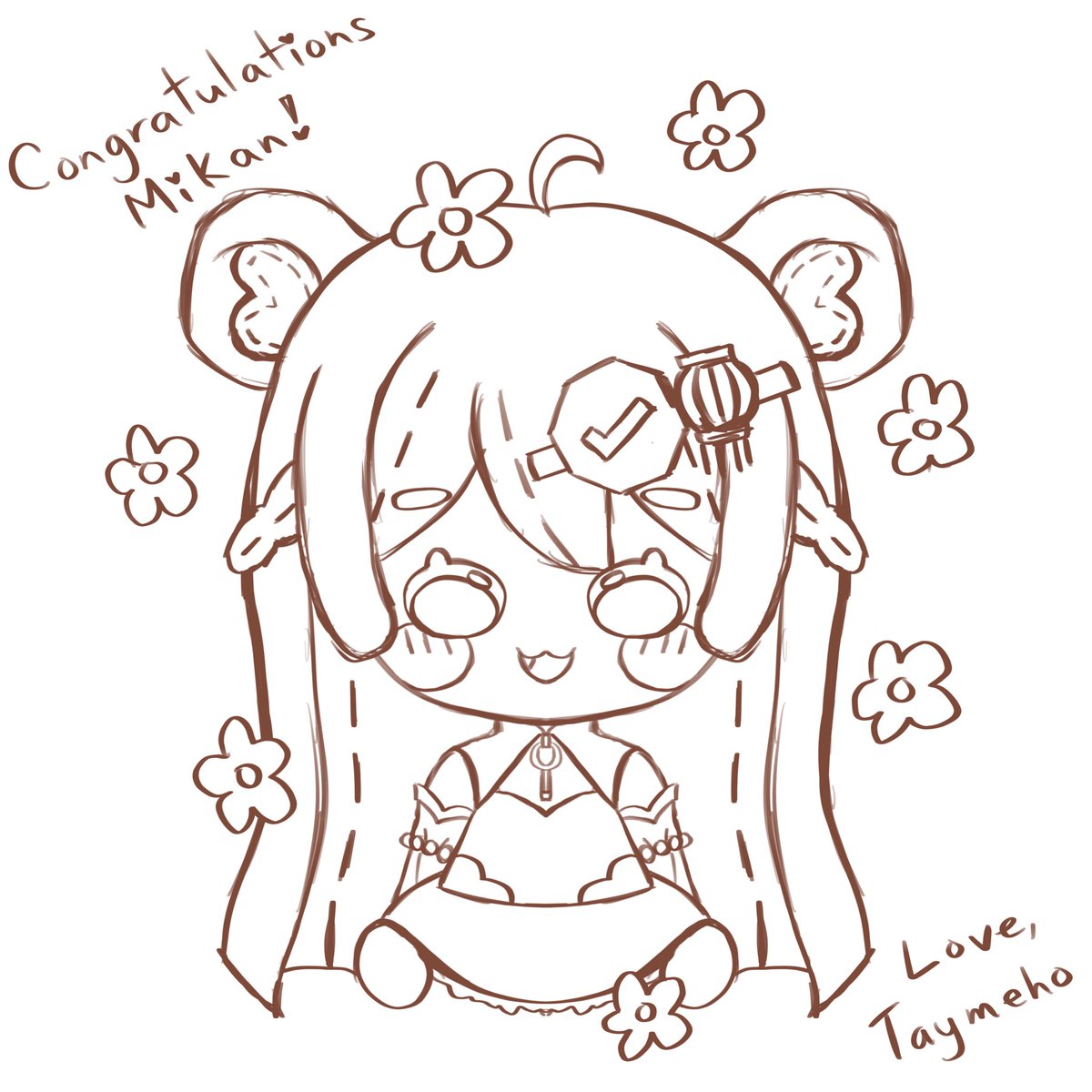 Taymeho's tweet photo. Congrats @MikanVT for becoming a Twitch partner! #Capycture #Capybara #Vtuber #Fanart https://t.co/fWUa31GBOm