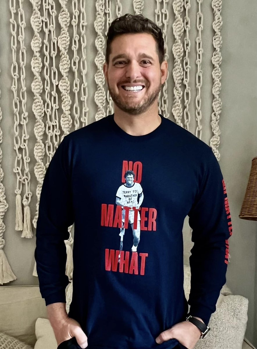 Grateful to be joining my friend Ryan Reynolds in this cause and for Terry Fox's enduring legacy of determination, resilience, and hope. He never lost sight of his dream and he continues to inspire countless people. #NoMatterWhat The Terry Fox Foundation-Michael Buble