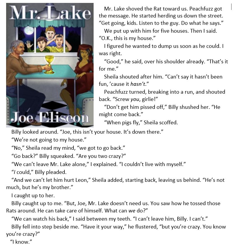You can't run out on a friend when you're trying to be the good guy in Joe Eliseon's evocative novel of a 1960s childhood, MR. LAKE. AMZ: bit.ly/JoeEliseon-MrL… B&N: bit.ly/JoeEliseon-MrL… Kobo: bit.ly/JoeEliseon-MrL… AMZ PPB: bit.ly/JoeEliseon-MrL… #BookBoost 4-0098