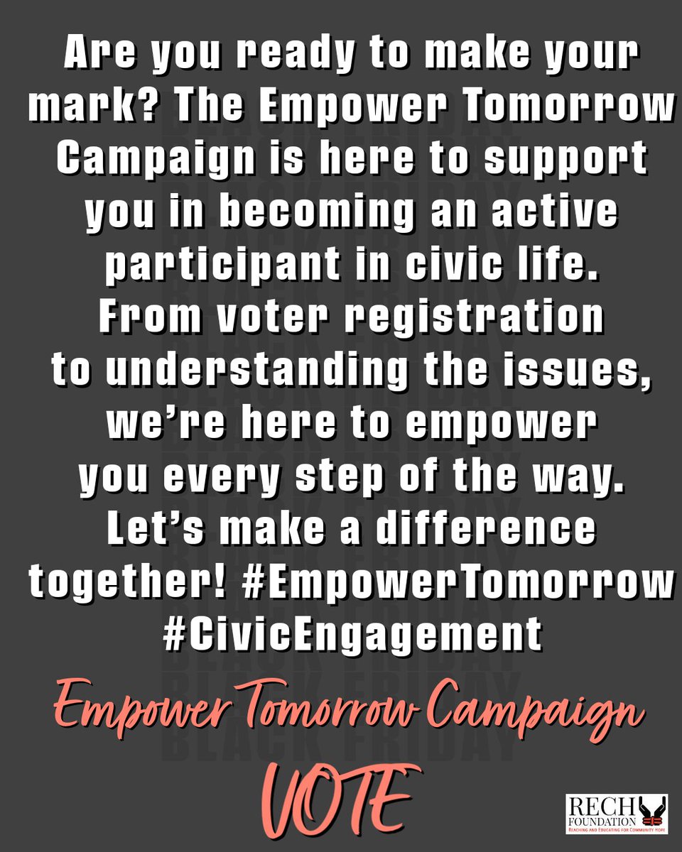 Be ready and empowered today to EMPOWER TOMORROW #empowertomorrow #geteducated #civic #vote #powerup #FICPFM #Q4D #VoteYourVoice #RECH #helpinthehouse #solutionist #iamaningredient #JusticeGeneral