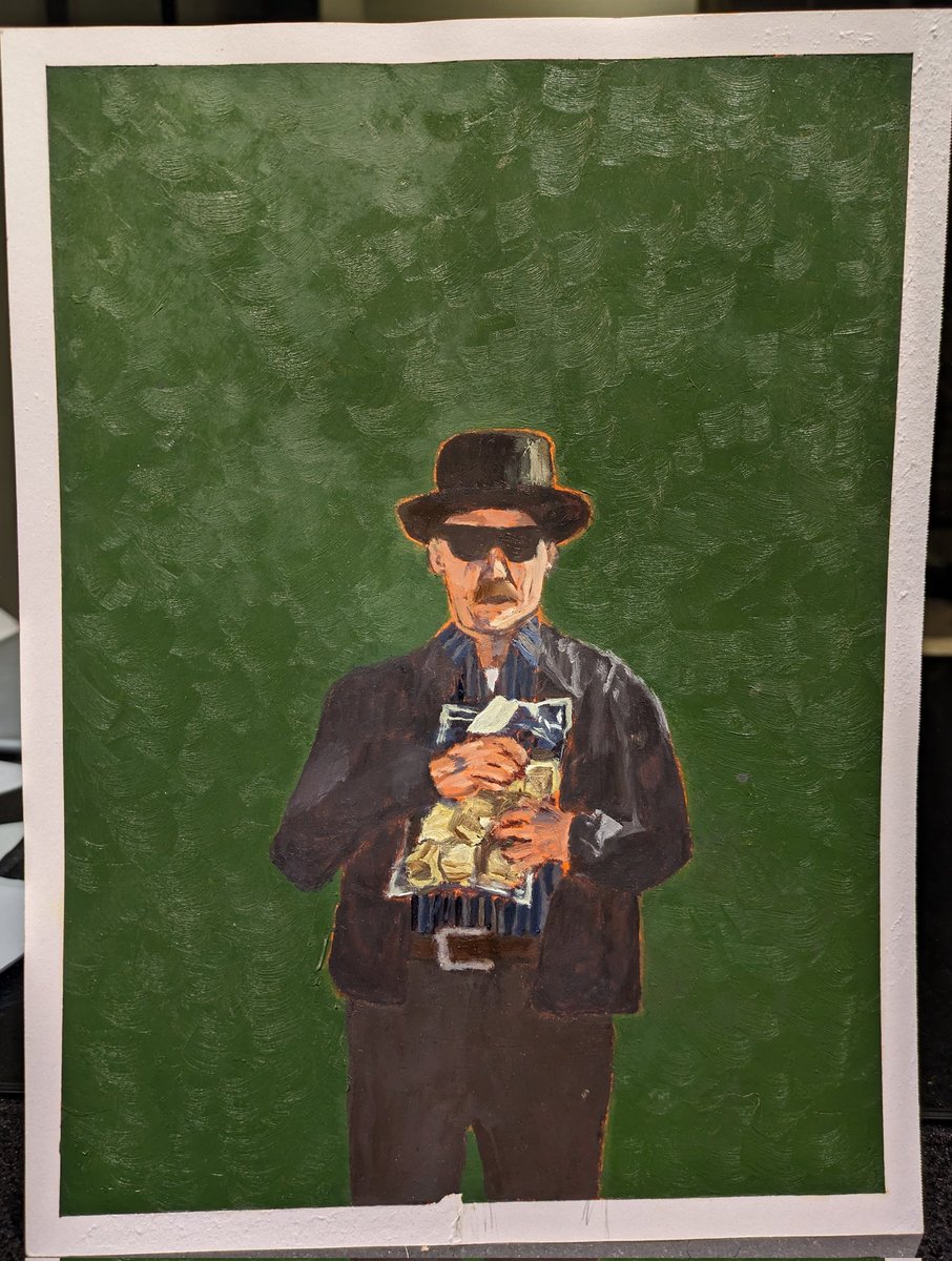 DunkMan_225's tweet photo. Heisenberg

#Heisenberg #Breakingbad #painting #art #money #meth #walterwhite #green https://t.co/1WwDkYJQ8X