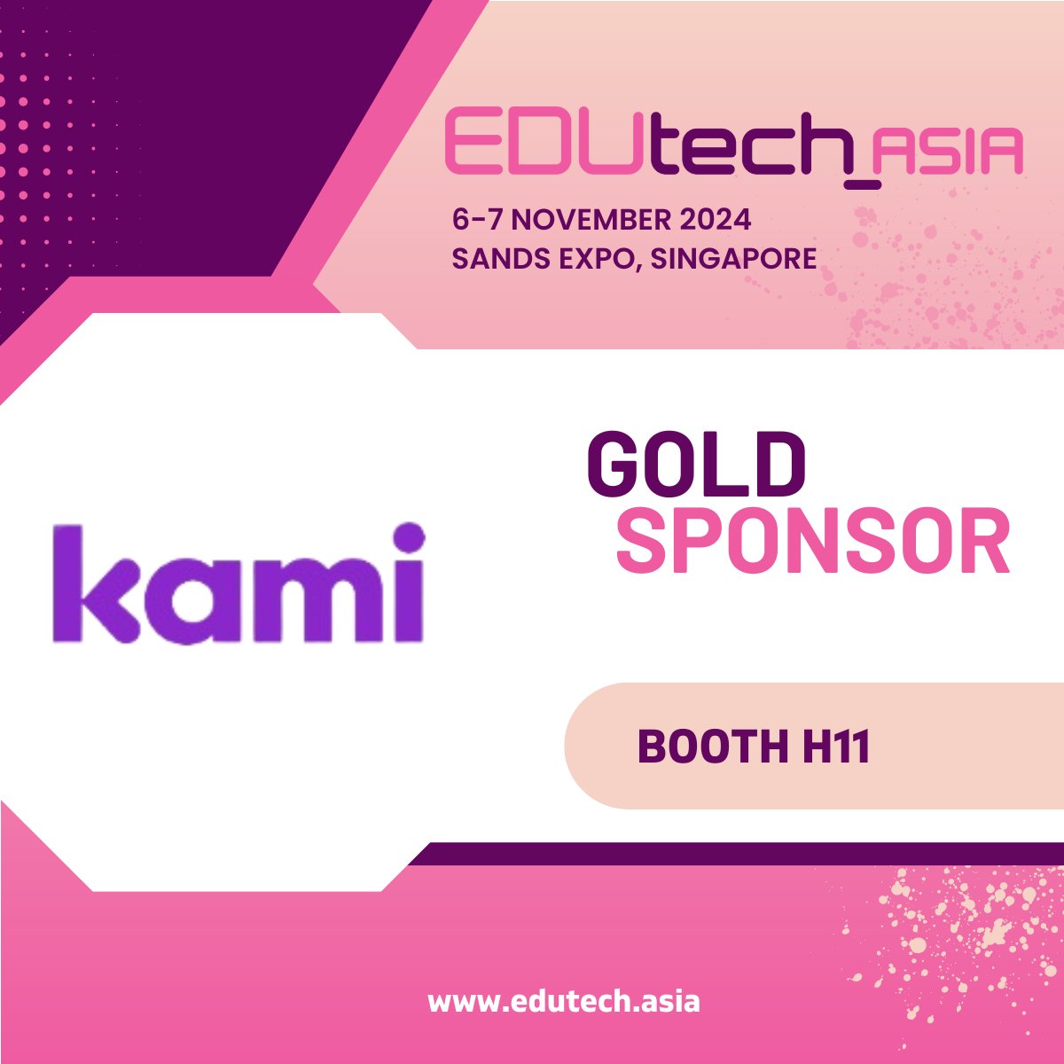 @KamiApp is your classroom PDF annotator and so much more. We're proud to welcome Kami back as Gold Sponsor of #EDUtechAsia 2024. Learn more about how they can help you and your faculty to assign, assess, and provide feedback at Booth H11. Join us now: bit.ly/46EVOuN