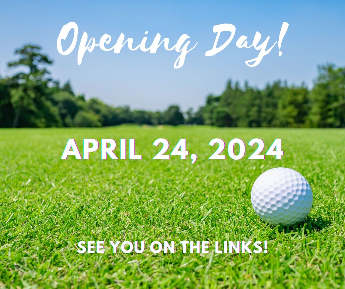 Our 2024 season is teed up for April 24! ⛳️ 
Our Spring Green Fee Promotion of 9 holes $28.00 or 18 holes $46.00 is valid until the end of April (power carts are extra).
For more information or to book a tee time call the pro shop at (306) 937-5659!