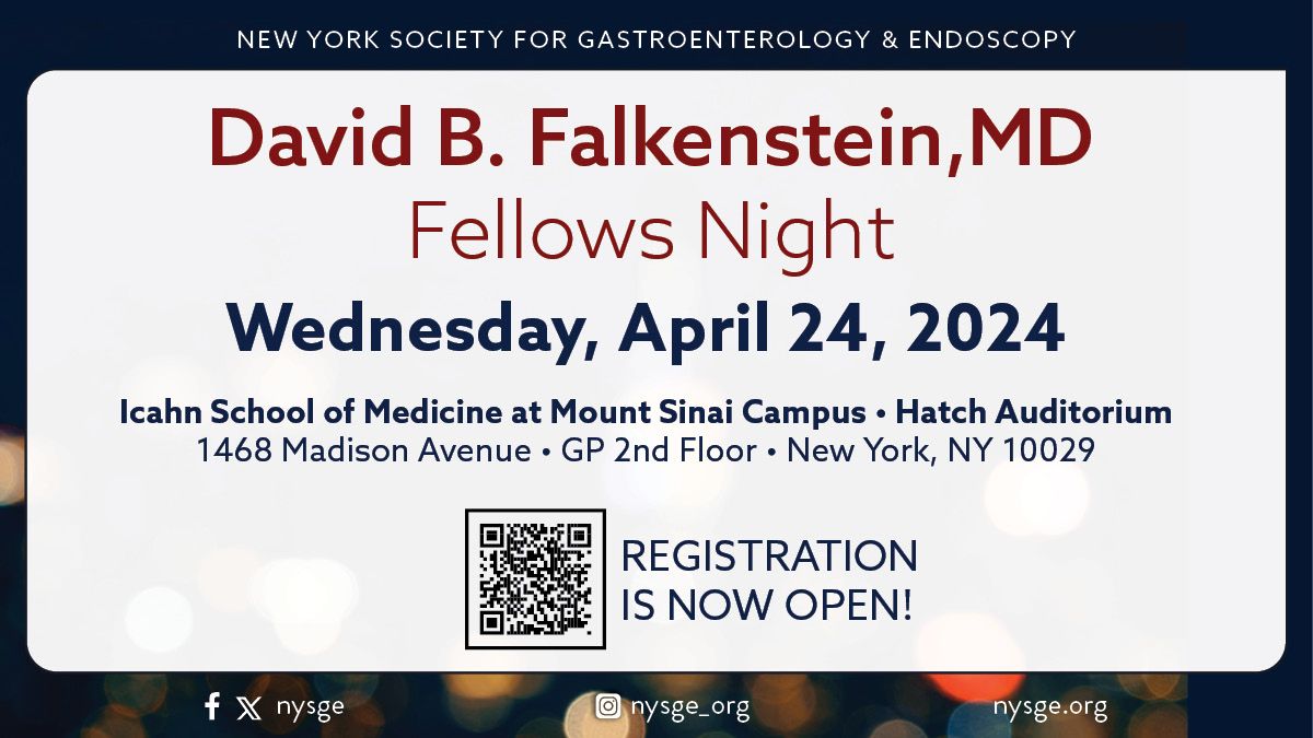 Last chance to register for the David B. Falkenstein, MD Fellows Night! Don't miss out on this opportunity to enhance your expertise and improve patient care. Learn more + register here: buff.ly/3vYliXO