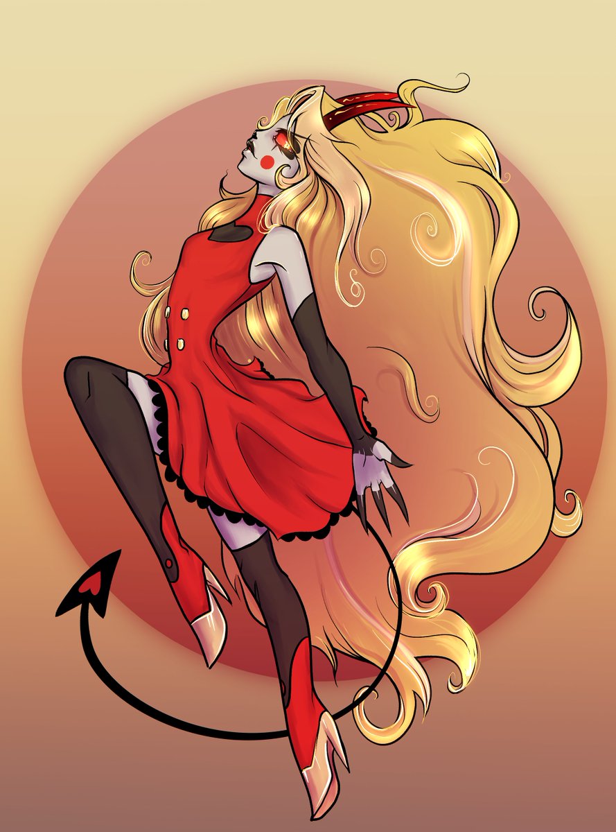 I don't draw Charlie enough and I love her battle outfit

#HazbinHotel #hazbinhotelcharlie