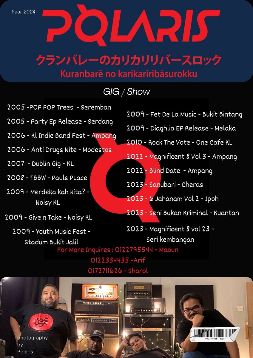 2024… NEW polaris

#gig 
#music 
#progrock