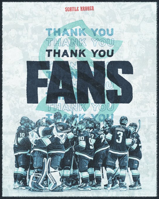 thank you fans graphic with blue gradient and team celly photo big text reads 