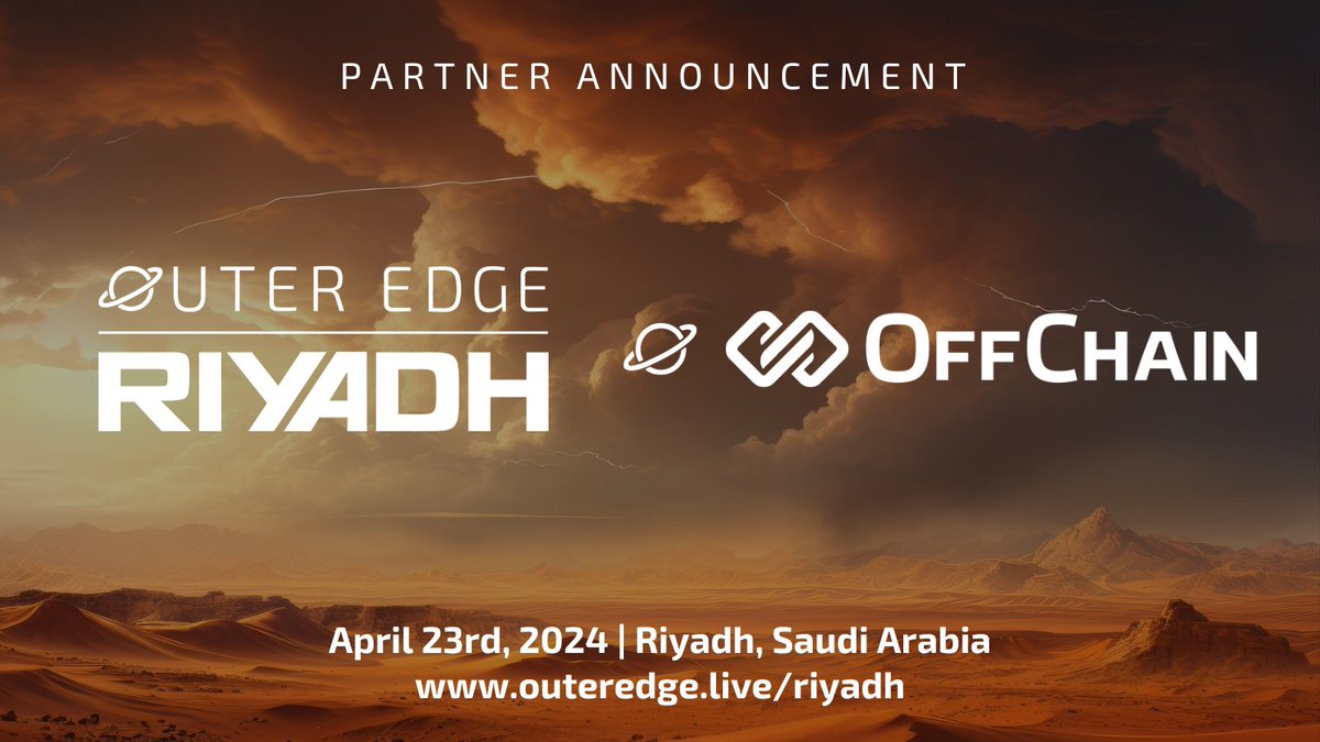 NFTLA + Outer Edge (Riyadh & Beyond) (@nftlalive) on Twitter photo 🔗 We're thrilled to announce <a href="/offchainglobal/">OffChain Global</a> as a media partner for Outer Edge — Riyadh, the ultimate web3 innovation forum hosted by <a href="/EdgeofCo/">Edge of Company</a>! 🌟 #OuterEdge #Riyadh #Web3Event 🔗 We're thrilled to announce <a href="/offchainglobal/">OffChain Global</a> as a media partner for Outer Edge — Riyadh, the ultimate web3 innovation forum hosted by <a href="/EdgeofCo/">Edge of Company</a>! 🌟 #OuterEdge #Riyadh #Web3Event
