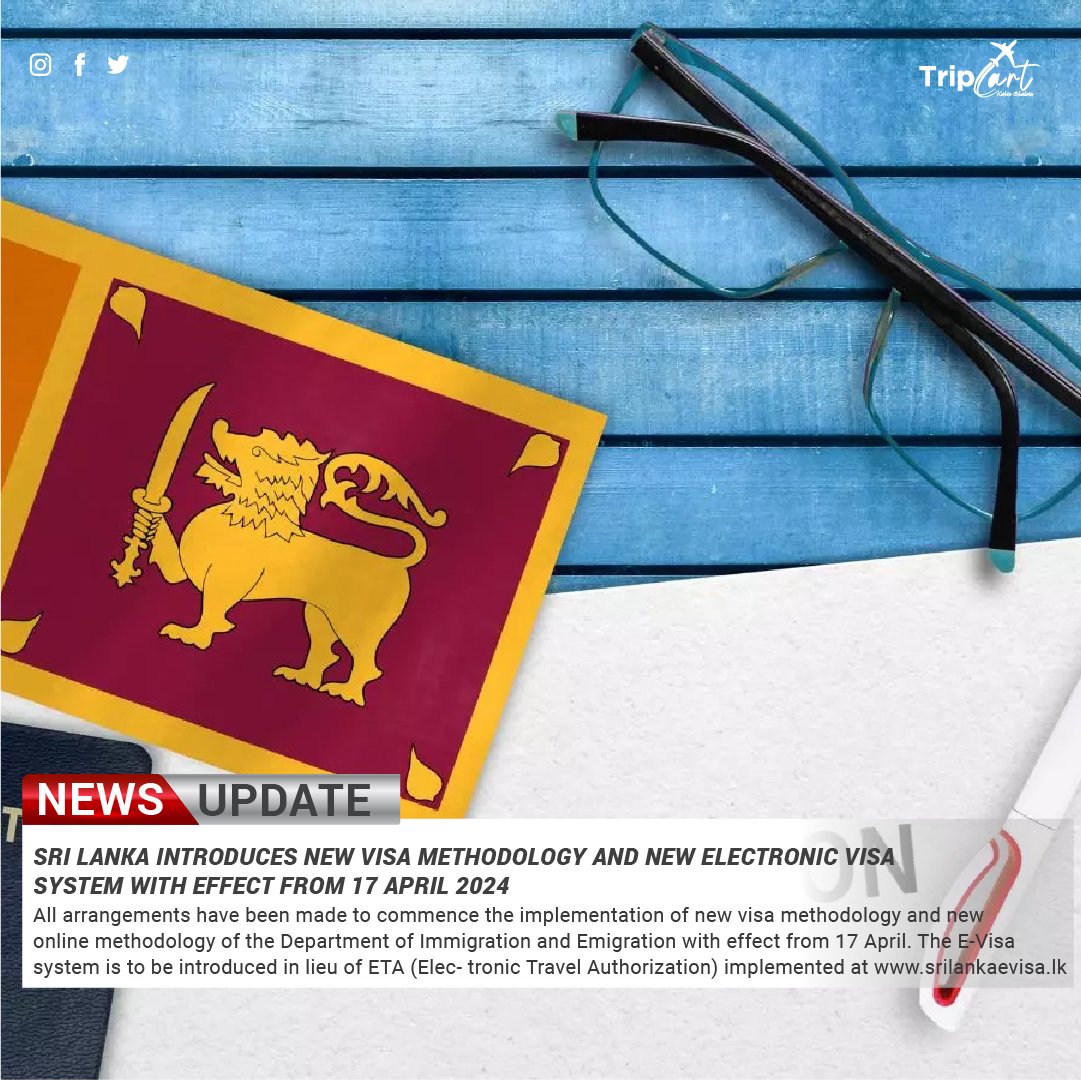 Exciting news! Sri Lanka is introducing a new visa methodology and electronic visa system starting from 17 April 2024. #SriLanka #EVisa