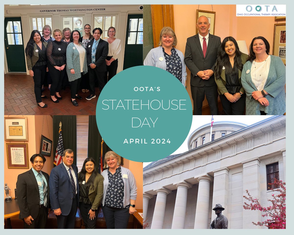 Last week, OT students and professionals had an incredible opportunity to talk with Ohio legislators and advocate for occupational therapy practice and services for individuals all across the state. What a wonderful day!