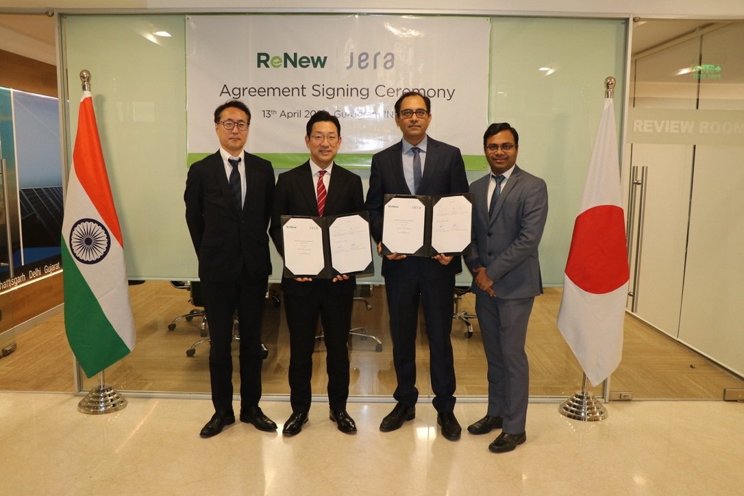 #Japan's JERA joins hands with #India's  ReNew to jointly develop a #GreenAmmonia production project in Paradeep (Odisha). 

They plan to supply green ammonia produced from the #Odisha project to Japan.