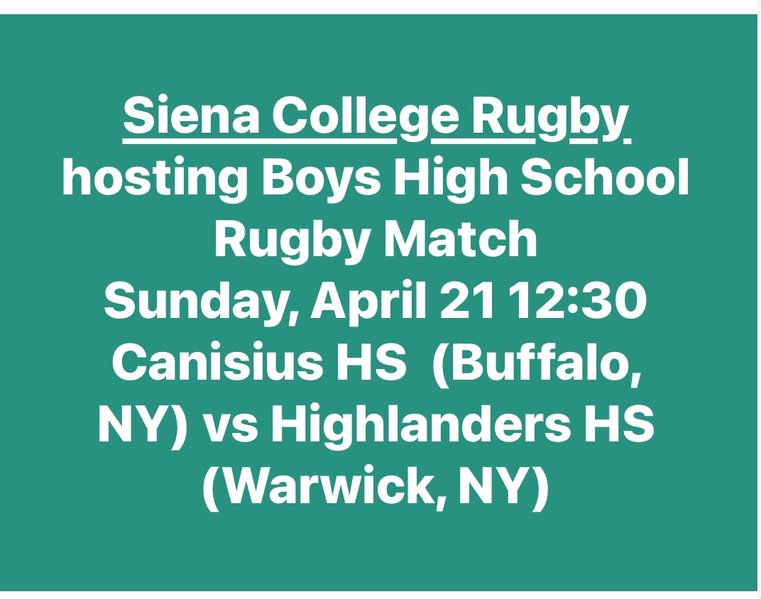 Capital District HS Football &amp; Wrestling
Come check out High School Rugby.  We could have boys and girls rugby in Section 2.