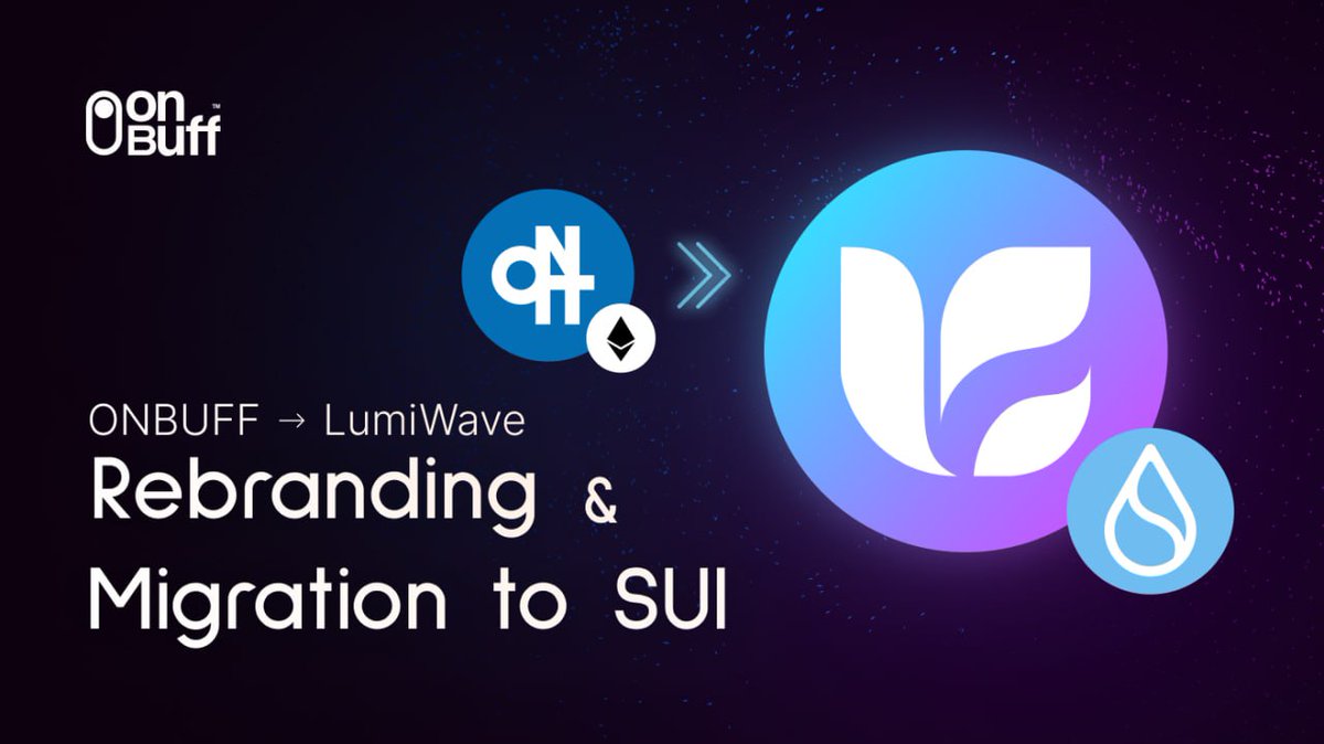 🌊 Hello ONBUFFers! Or should we say, Surfies? 
Get ready to catch the wave with LumiWave! 🏄‍♂️

🔜 Stay tuned for our exciting rebranding: ONBUFF is evolving into LumiWave, with the Sui Migration to follow soon!
🔗medium.com/onbuff-main/re…
#LumiWave #SuiMigration