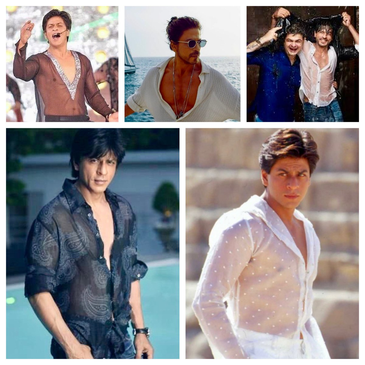 AmyStone2022's tweet photo. SRK has a beautiful body, and fortunately for us, he allows us many glimpses of it…I especially love the see-through shirts.🫠💗

Drop your favorite here, alongside mine. https://t.co/2WI7mygNnb
