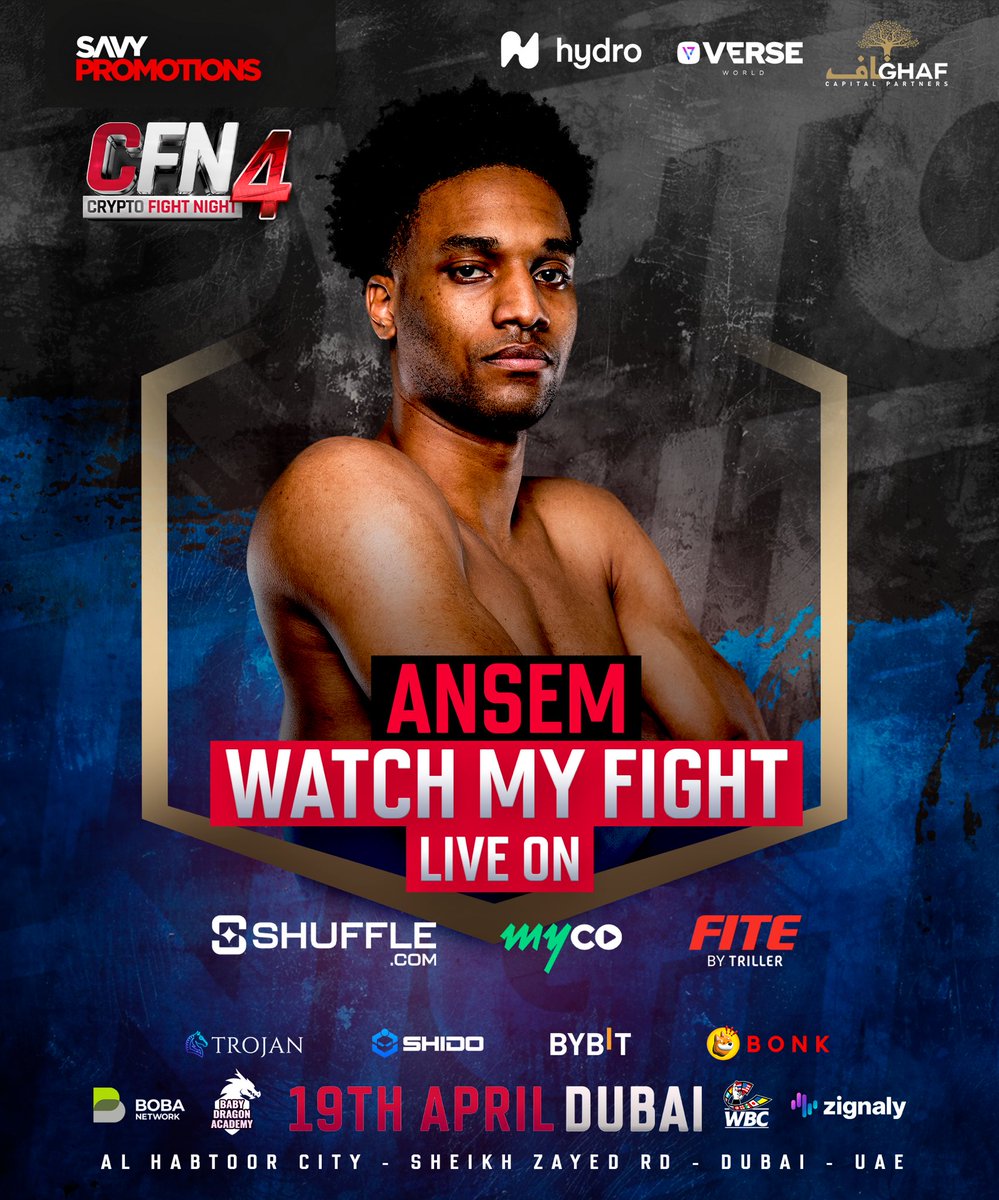 CryptoFightWeek live on X from Dubai in 10 hours 🫨