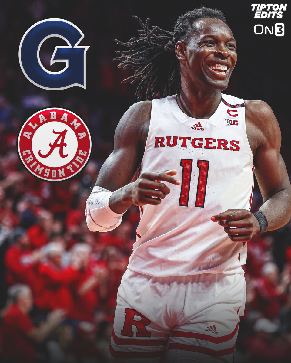 Rutgers transfer center Clifford Omoruyi, a top-10 player in the portal, is visiting Georgetown this weekend, he tells @On3sports. The 6-11 big man also says a visit to Alabama is in the works for next weekend. on3.com/transfer-porta…