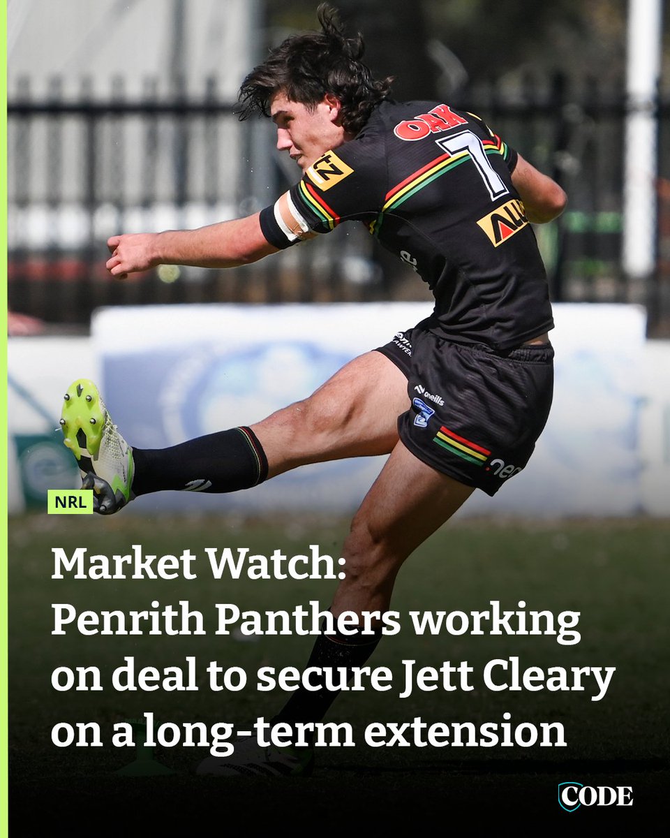 Jett Cleary, younger brother of Nathan, is already showing glimpses of star power in lower grades, with the Panthers working hard to secure his signature on a long-term deal amid interest from another club. DETAILS ▶️ bit.ly/4aFxP1p