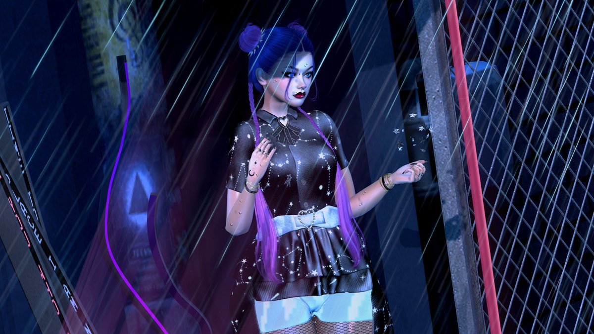 Enjoyed a chance to take pictures and blog again...   Now Wearing:   Yomi-Gryphon Hair Dress-Wixla Bella Outfit Heels-Violetility-Lunar Heels