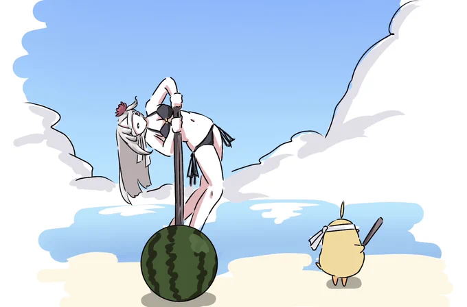 スイカ割りしたいンゴ 