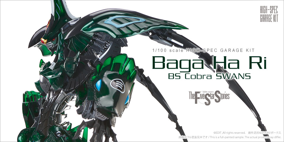 Volks also showed off the completed 1/100 HSGK version of the Baga