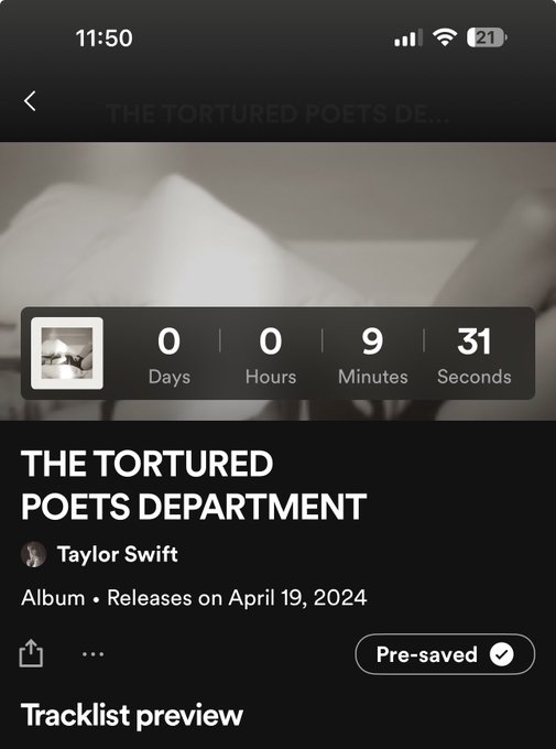 9 mins!!!!!!!!!!! https://t.co/Y8FahKau4N<a href="/tag/taylorswift"class="tags"><span>#taylorswift</span></a>