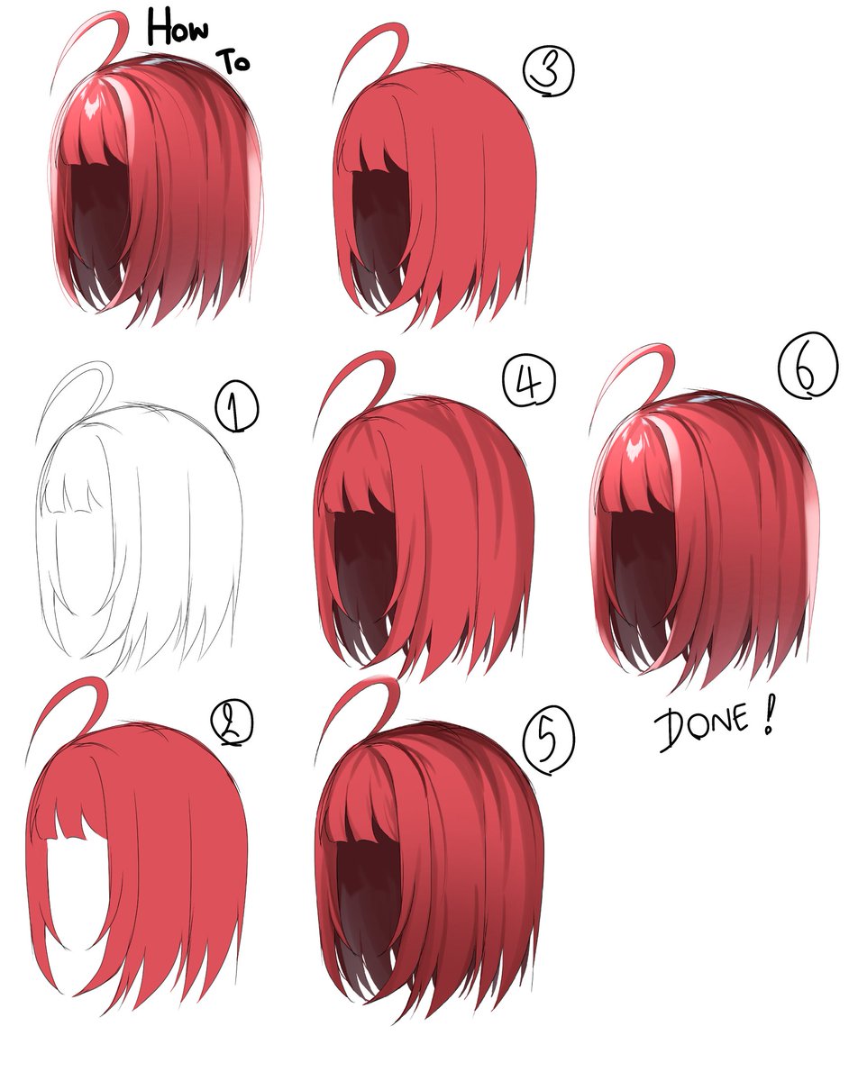AizumiShina's tweet image. Repost อีกครั้งค่ะ 
วิธีการลงสีผมค่ะ 🤍
How to paint hair 🤍

#howtopaint #howto #drawing