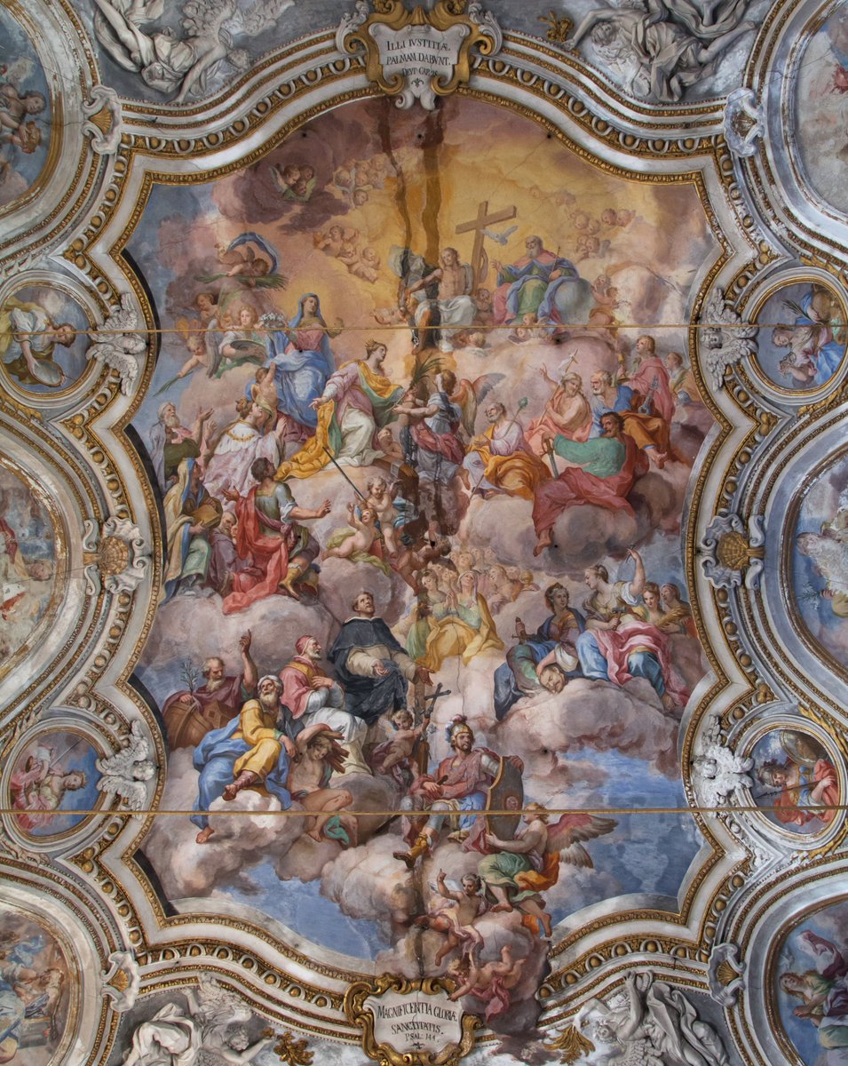 The fortune of lands touched by the Baroque is that every city will likely have at least one church with a truly show-stopping ceiling. In Palermo, the vault of Santa Caterina d'Alessandria, depicting the Triumph of Saint Catherine, is one lesser known but resplendent example!