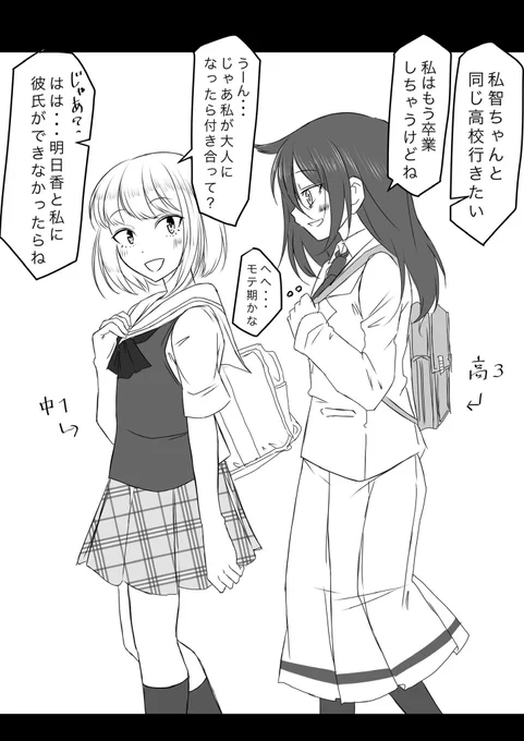 #軽い気持ちで描いたら思った以上に反響があった絵

年齢差イジったやつ 