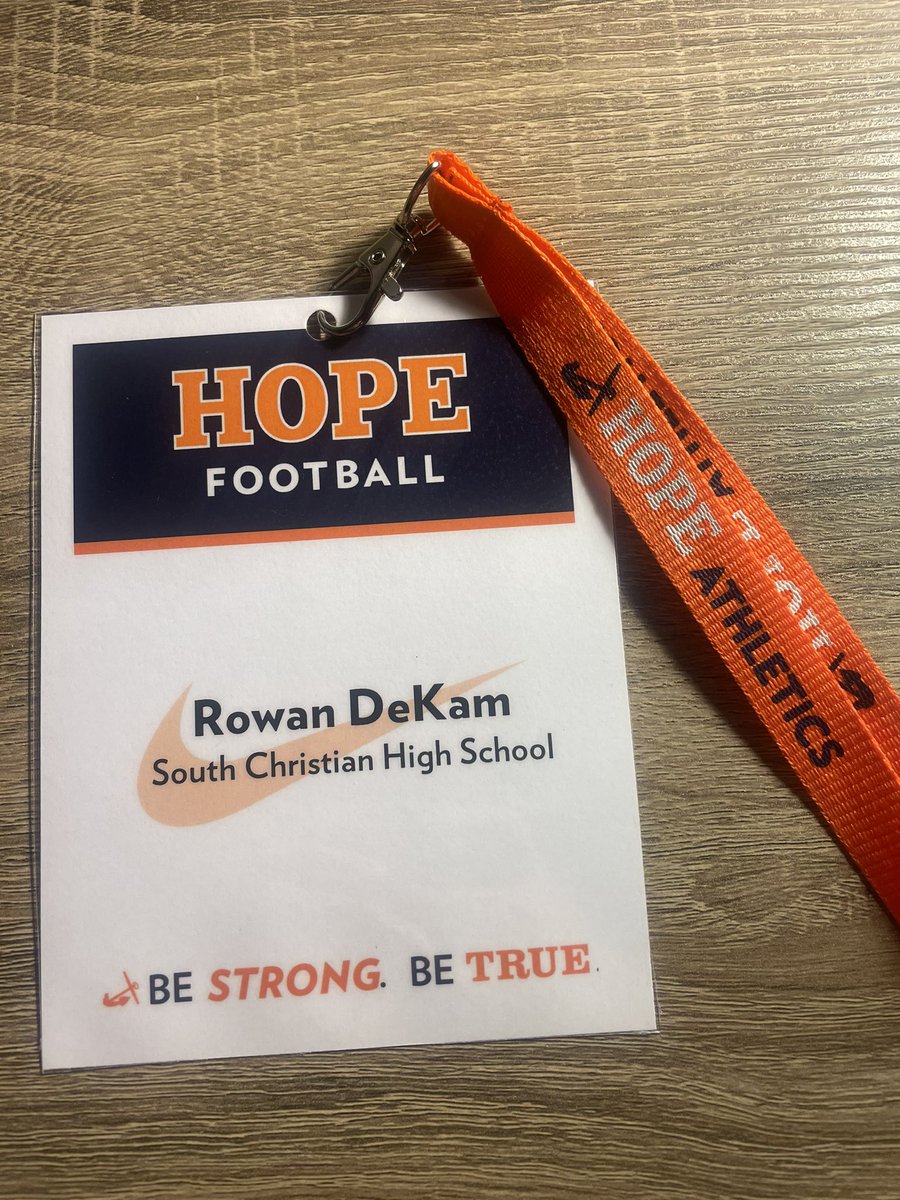 dekam_rowan's tweet photo. Had an amazing time at Hope’s junior day! Thank you to the coaches and staff for the experience and invite 
@PStuursm @jacobpardonnet @Coach_HThompson https://t.co/LJRf5VwlfR