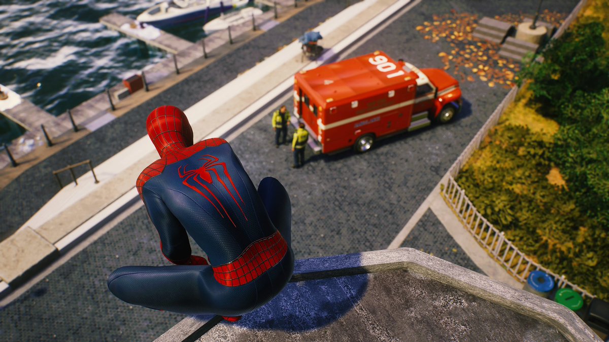 I use andrew’s suit for this mission cause it fit that. Rest in peace, howard. #marvelsspiderman2 #marvelsspiderman2PS5 #InsomGamesCommunity #visualphotography @Tanner_Slavin @NitroSpidey @DiamondSpiderP