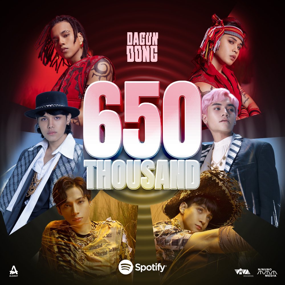 #ALAMAT HANDA ‘RAP!

Alamat’s ‘DAGUNDONG’ has surpassed 650,000+ streams on Spotify!

Maraming salamat sa dumadagundong na suporta 🫶❤️

#ALAMATDagundong #ALAMATIsaPuso