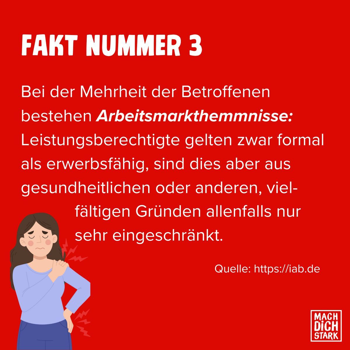 Fakt Nr. 3 zum Thema Bürgergeld befasst sich mit #Arbeitsmarkthemmnissen: Das @iab_news hat insgesamt 5 Fakten zum #Bürgergeld veröffentlicht und erklärt, warum die aktuelle Debatte nicht die richtigen Schwerpunkte setzt. etreuung von Kindern.