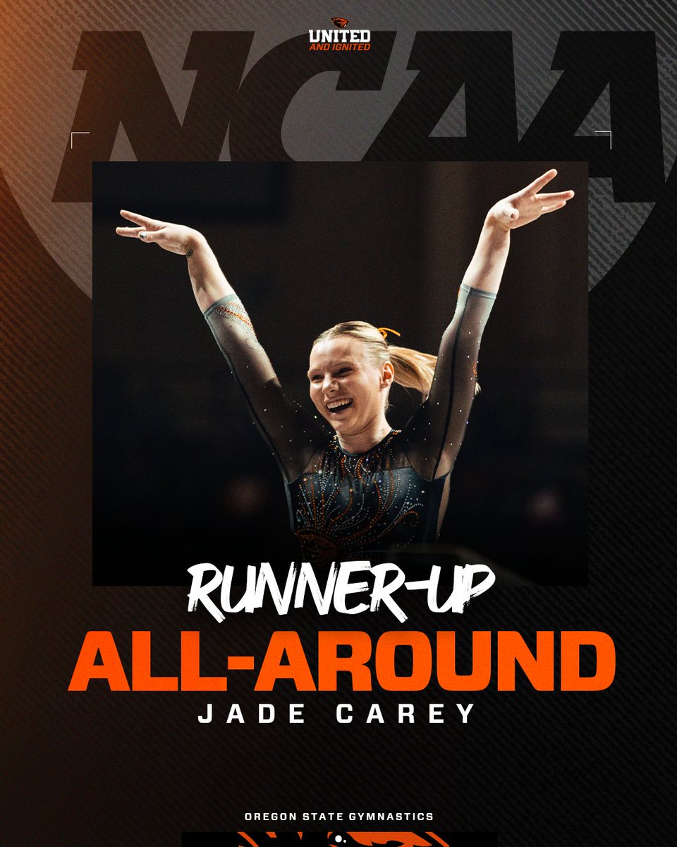 BeaverGym's tweet photo. 𝟱𝟲 competitors. Only 𝗼𝗻𝗲 Jade Carey.

What a showing tonight for JC 👏🙌

#GoBeavs https://t.co/teLnDzXKlC