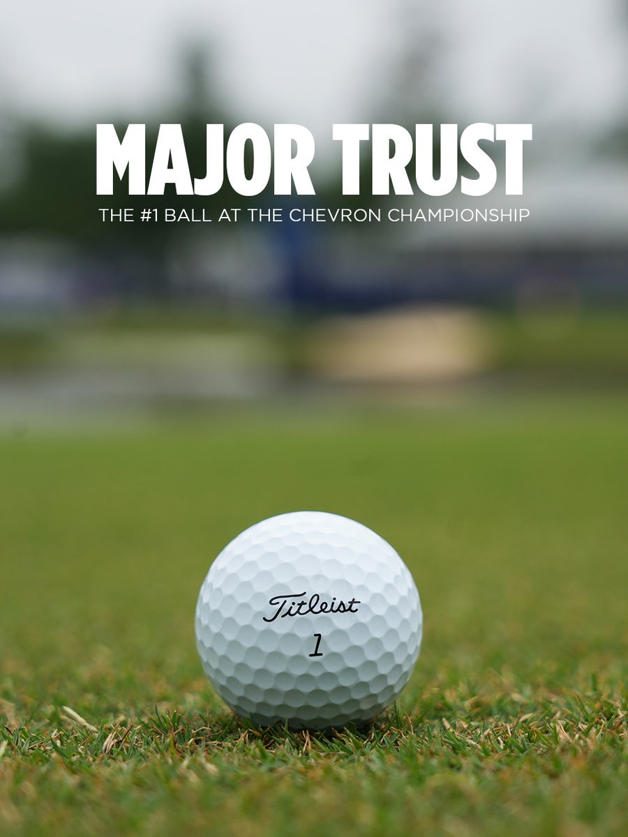 Overwhelming trust in the game’s biggest moments. At @Chevron_Golf, more of the best choose Titleist – with 73% of this week's field teeing up a Pro V1 or Pro V1x as they look to etch their name into history. #1ballingolf