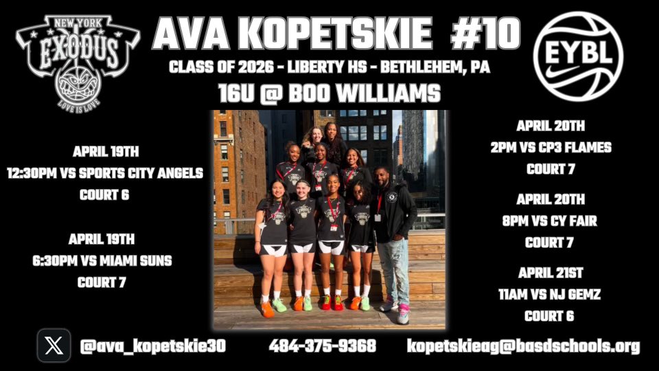Come check my team and I out this weekend at eybl session 1!!🔥