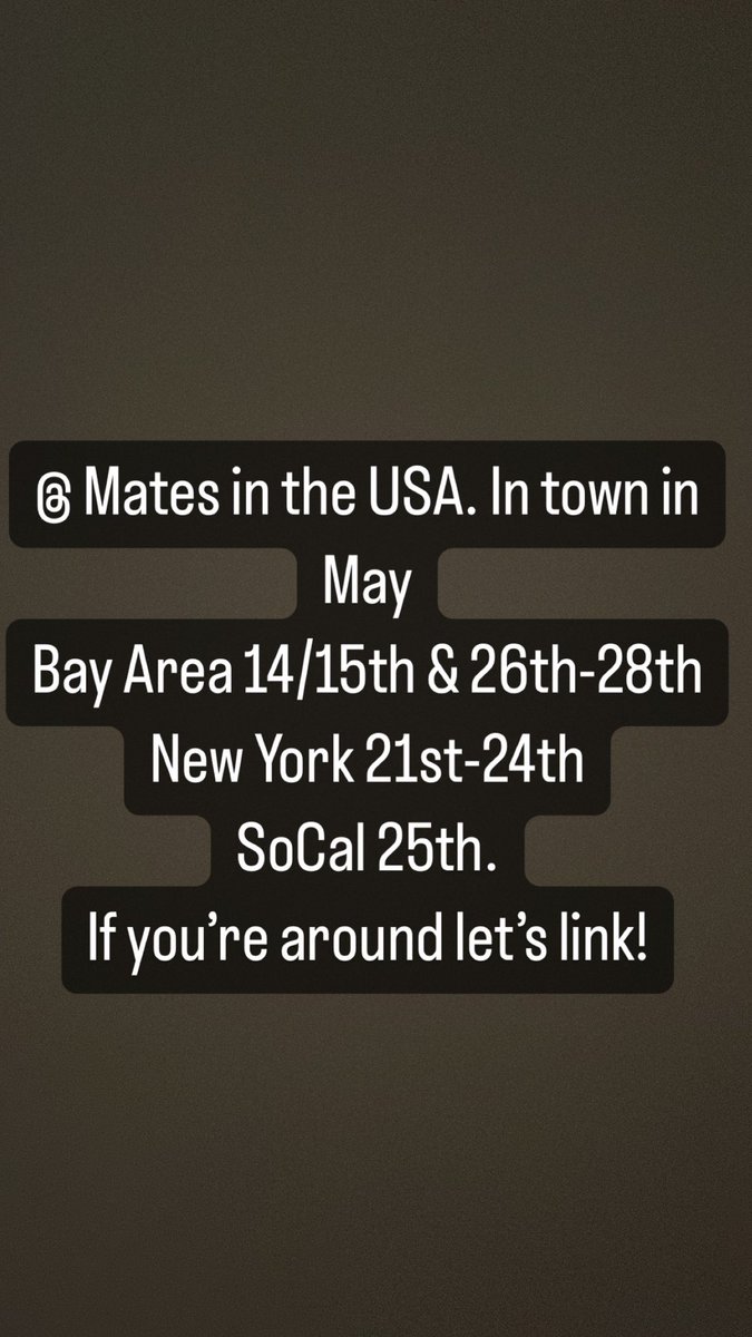 D_Steel34's tweet photo. In the US this May. Hit me up if you’re around ! https://t.co/Gu2NhFnWpA